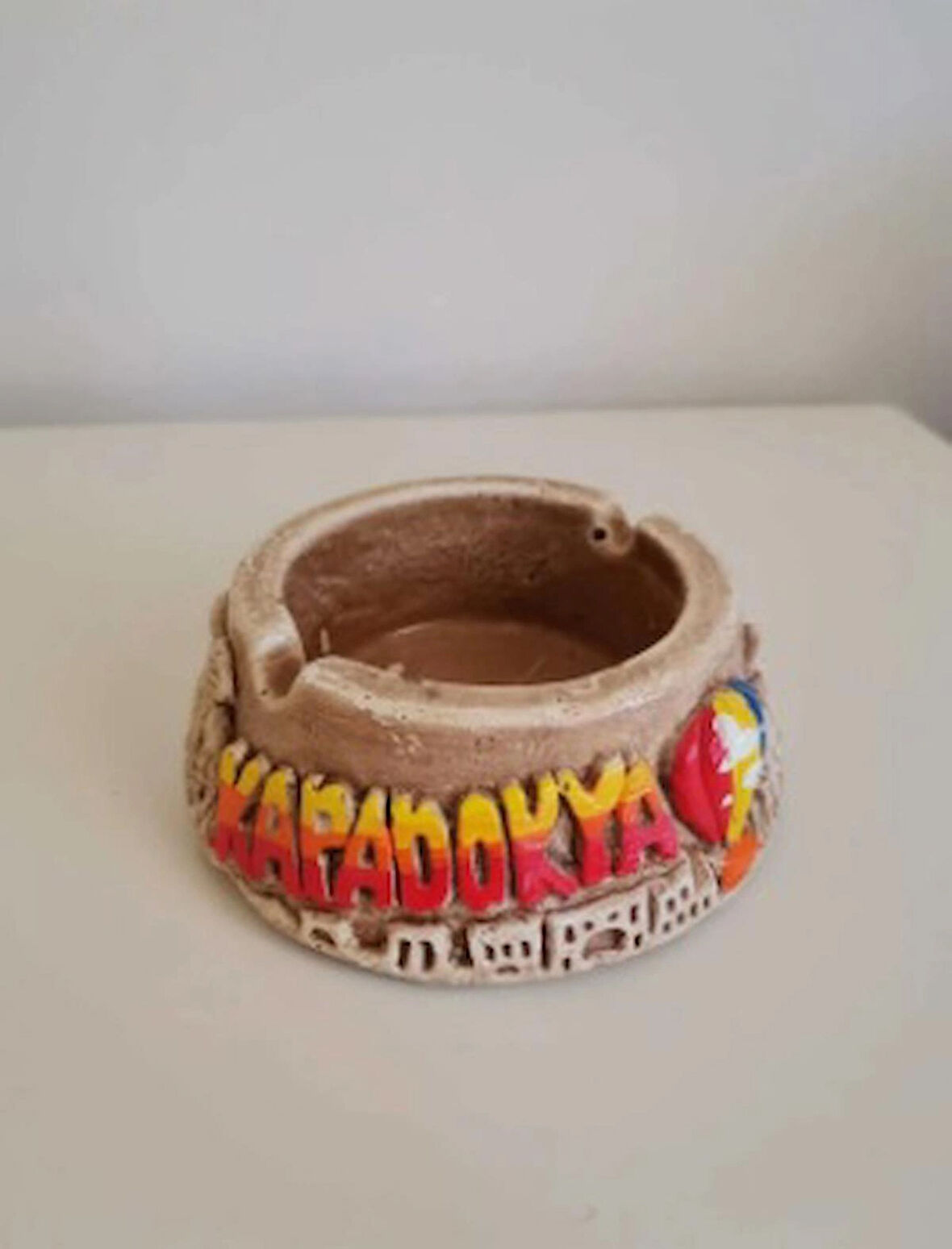 Kapadokya Hediyelik Alçı Peribacası Dekoratif Kültablası - Küllük