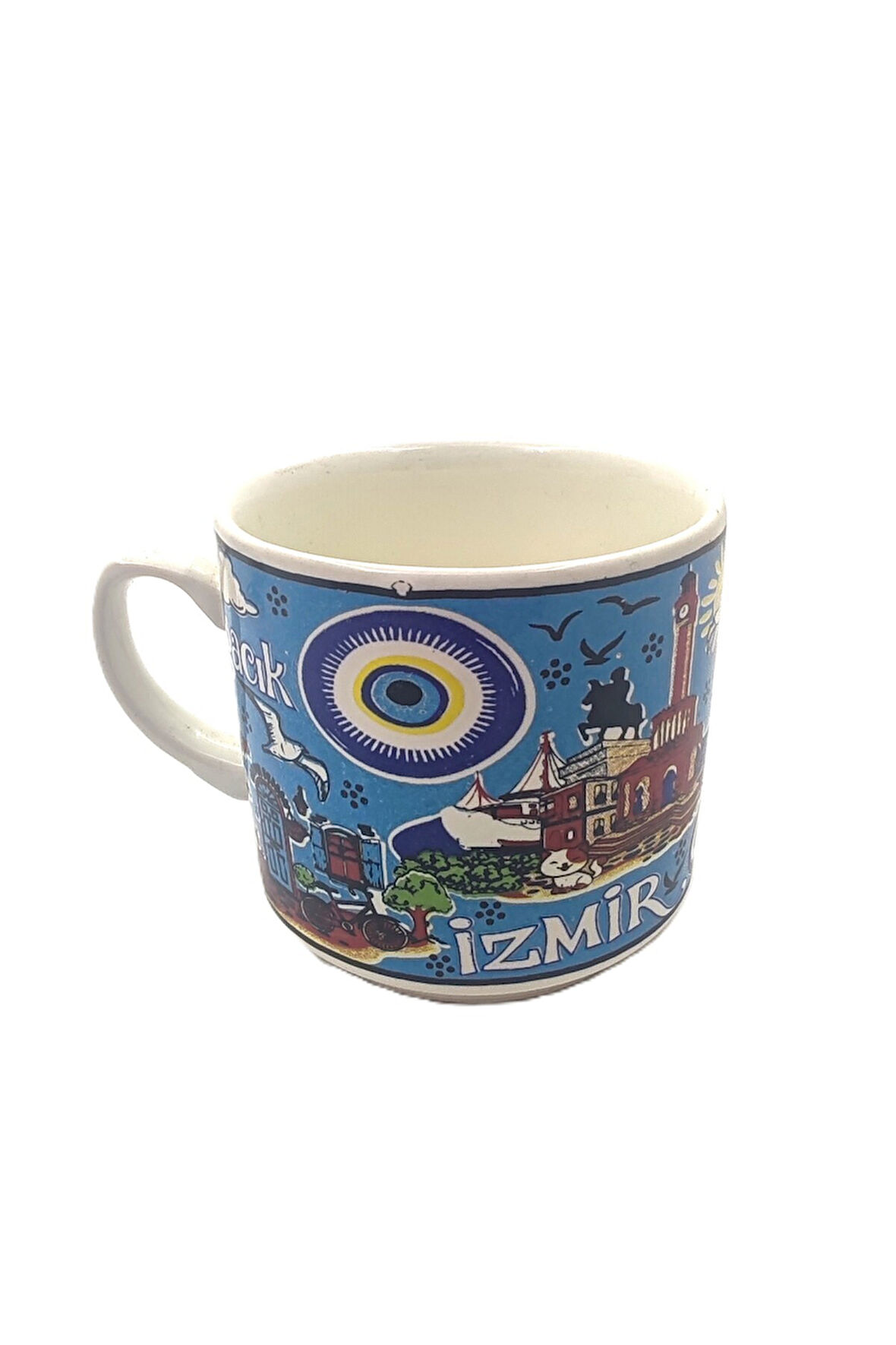 EL İŞÇİLİĞİ VE İZMİR TEMALI ÇİNİ KUPA