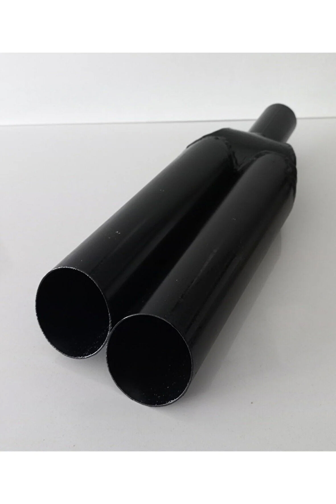 Mat siyah Kurt Egzoz Ses Çıkaran Model  nikelaj sesli çift çıkış eksoz ucu