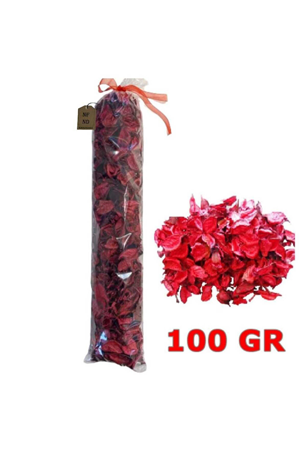 KURU GÜLKURUSU KURUTULMUŞ GÜL YAPRAĞI KIRMIZI DÖKME 100 gr