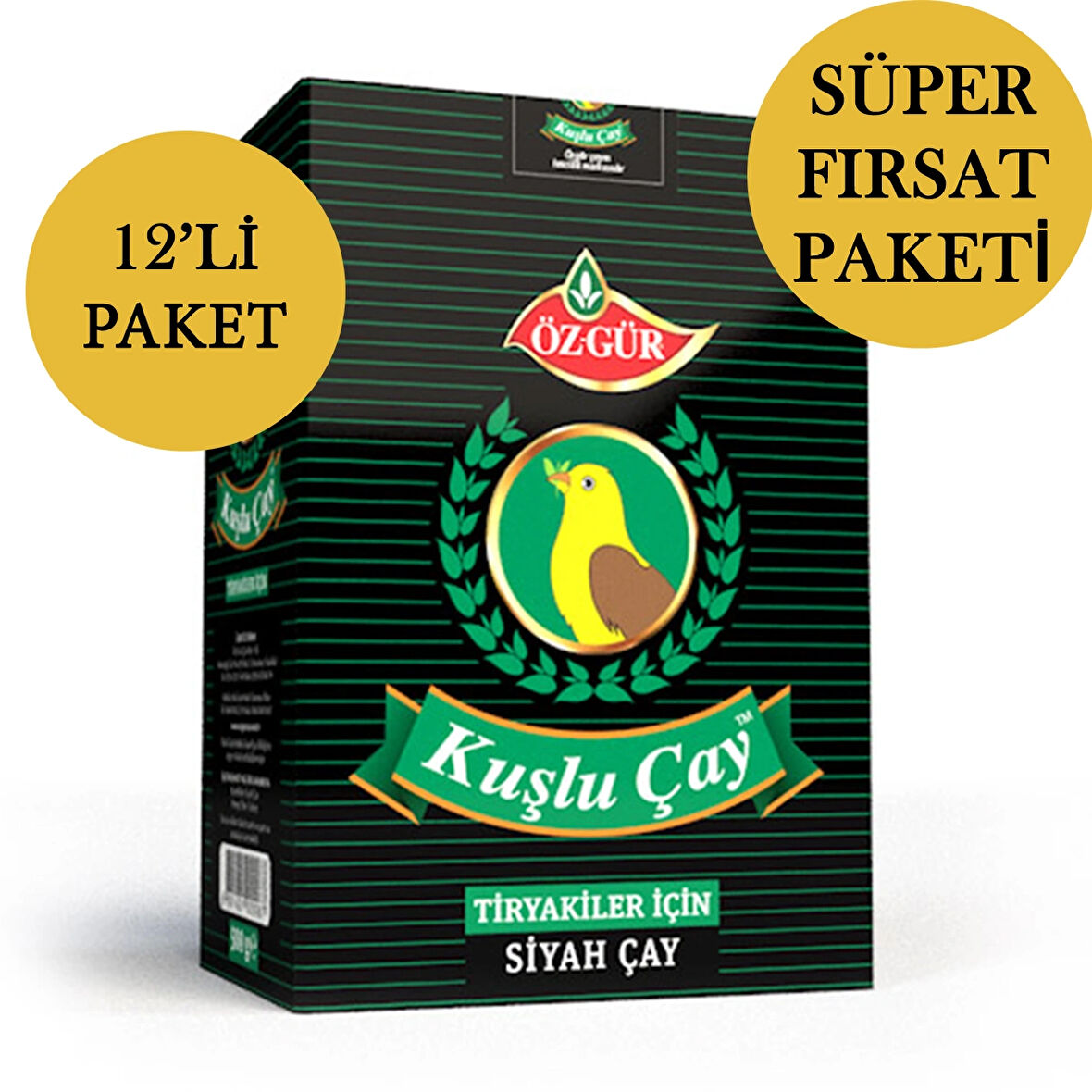 ÖZGÜR Kuşlu Çay 500 Gr x 12 Adet