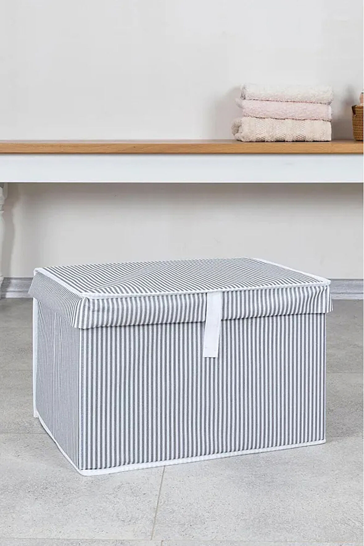 ALAS Çok Amaçlı Kapaklı Kutu Saklama Kutusu Mini Boy Tela 40*30*26 Cm