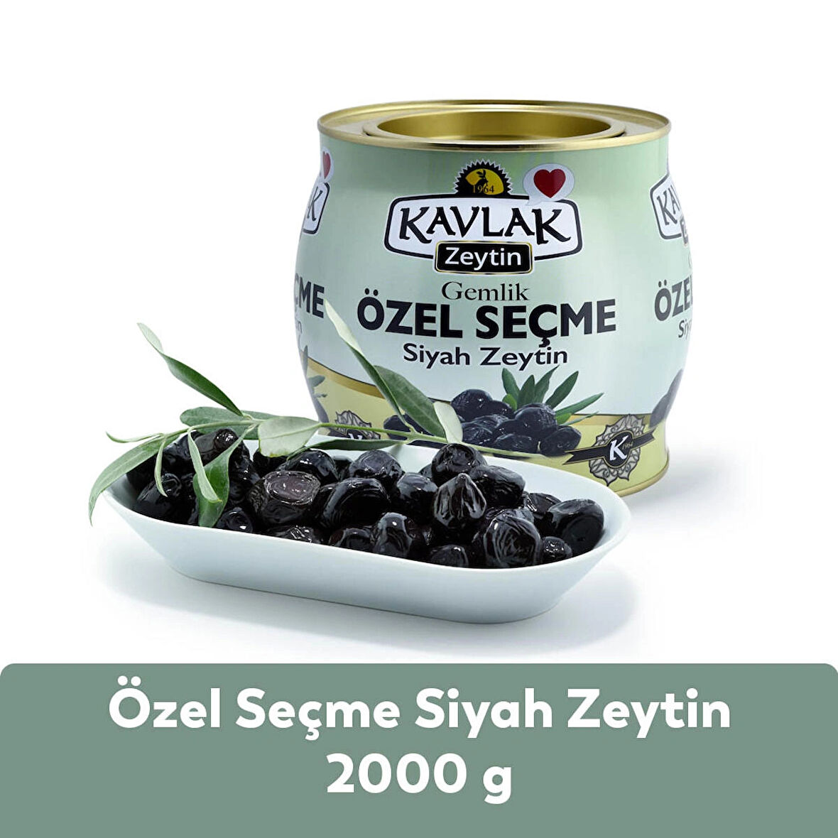 Kavlak Özel Seçme Gemlik Siyah Zeytin 2 Kg (brüt)