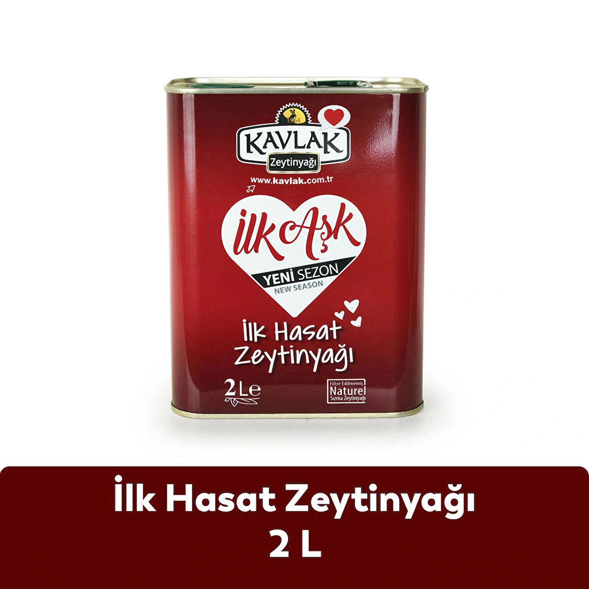 Kavlak İlk Hasat Soğuk Sıkım Zeytinyağı 2 LT