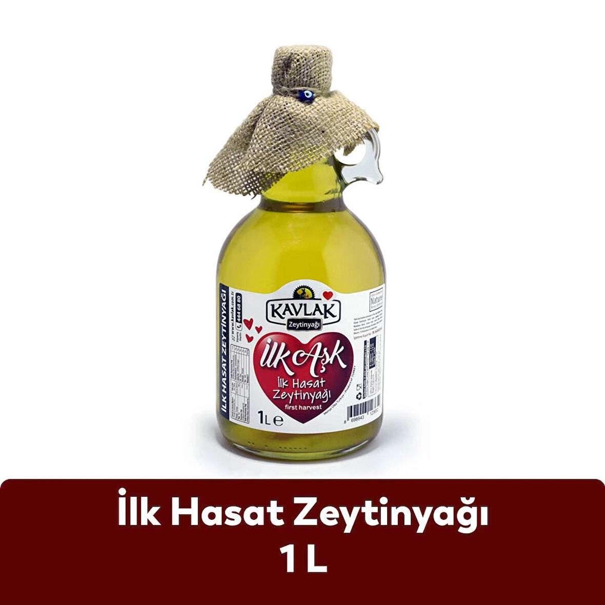Kavlak İlk Hasat Soğuk Sıkım Zeytinyağı 1 LT