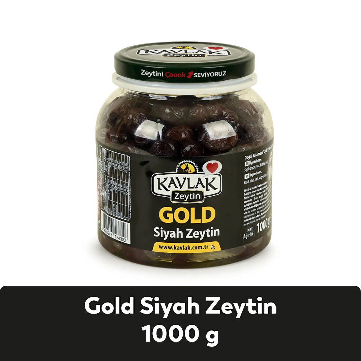 Kavlak Gold Gemlik Siyah Zeytin 1 KG