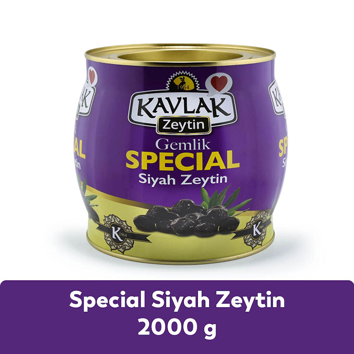 Kavlak Special Gemlik Siyah Zeytin 2 Kg (brüt)