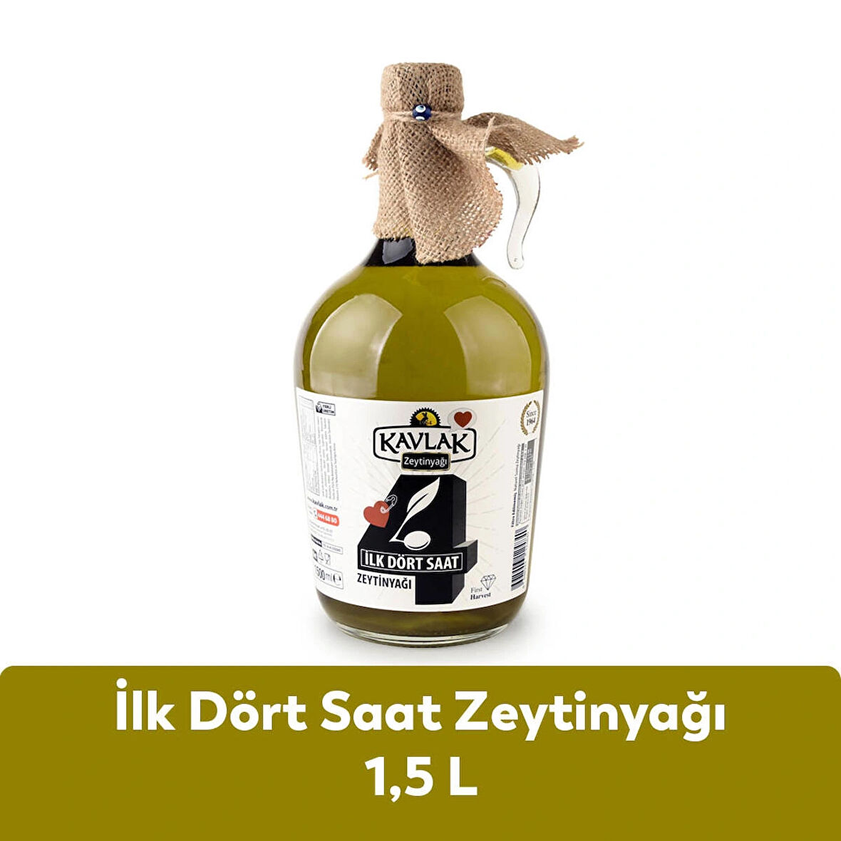 Kavlak İlk Dört Saat Zeytinyağı 1.5 LT