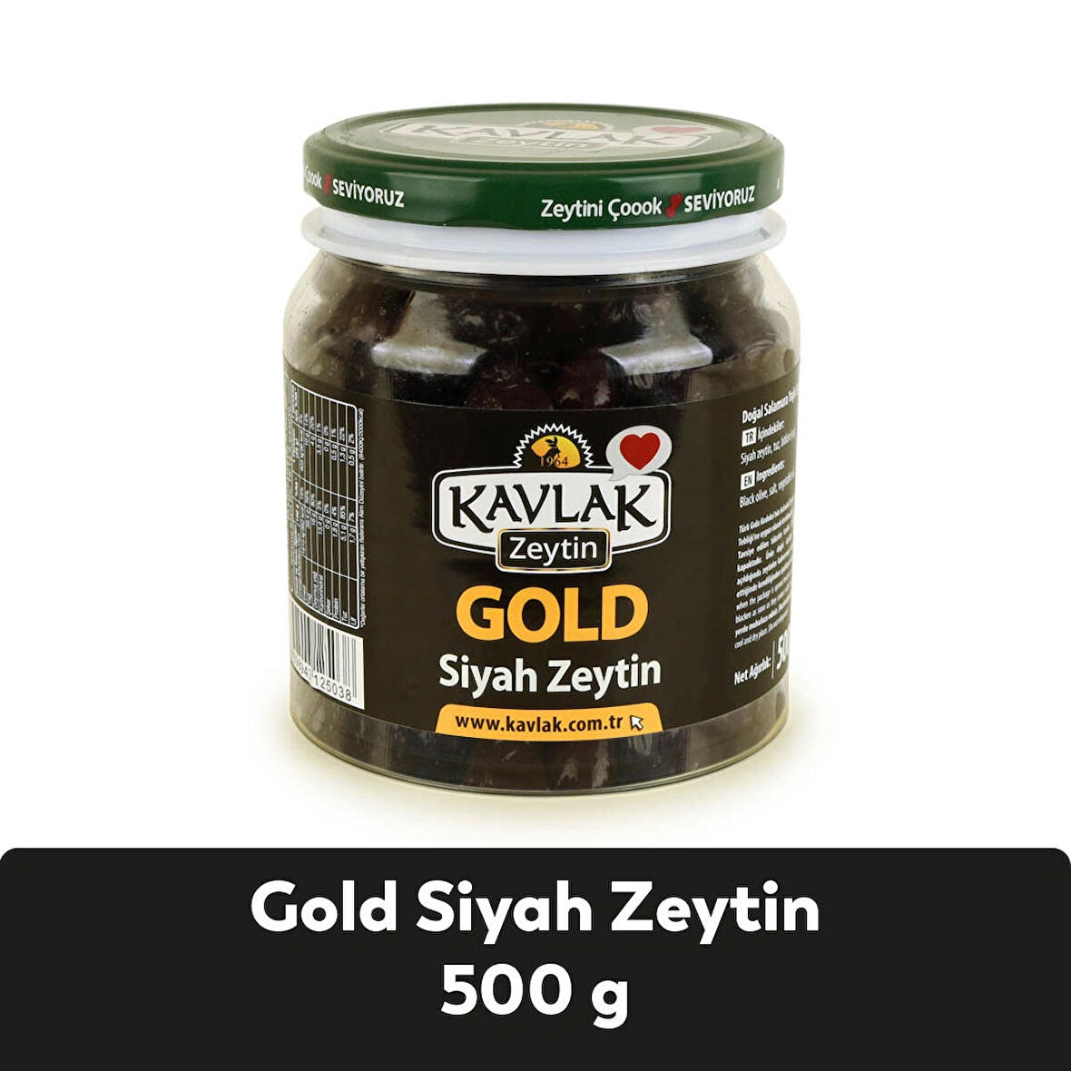 Kavlak Gold Siyah Zeytin 500 GR