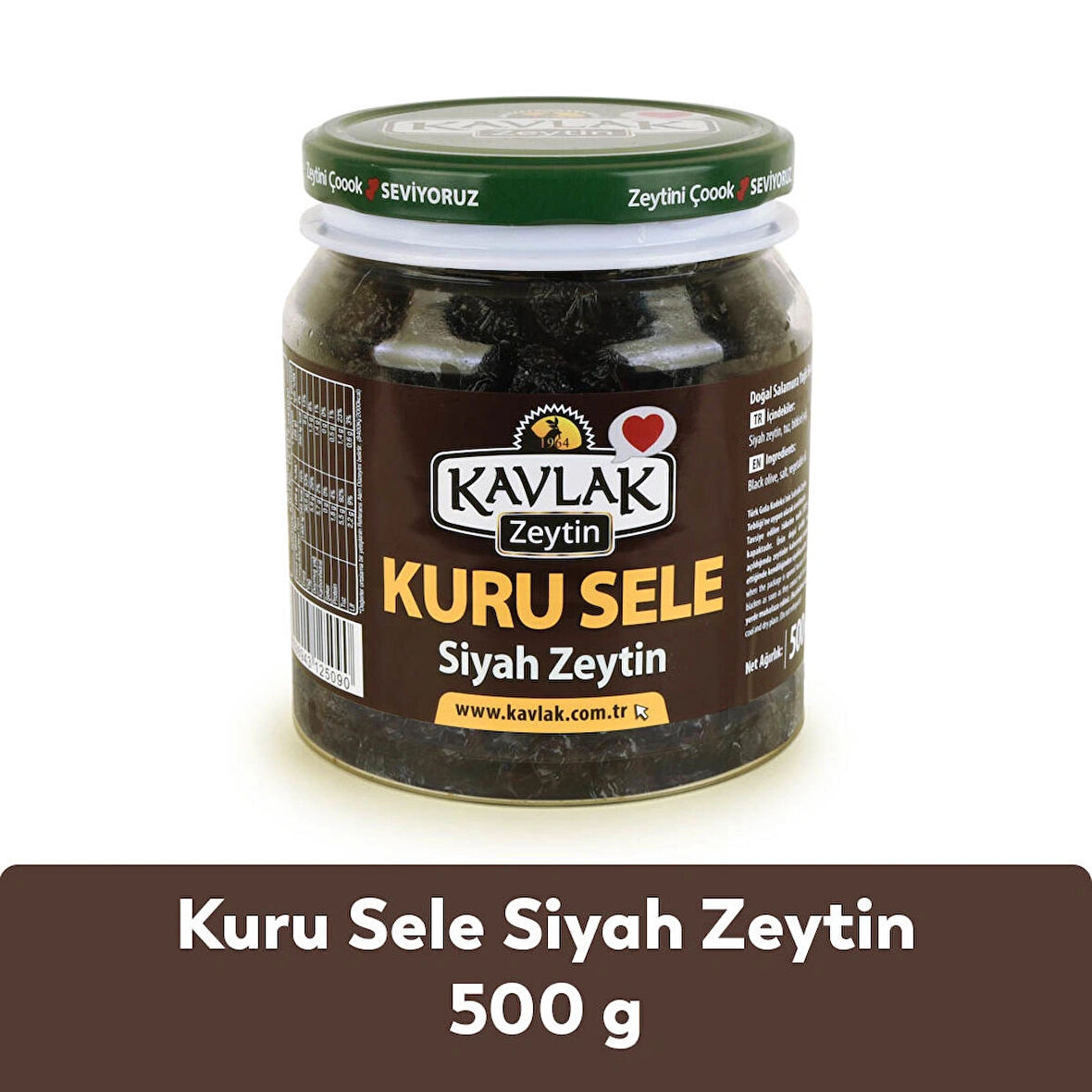 Kavlak Kuru Sele Gemlik Siyah Zeytin 500 Gr