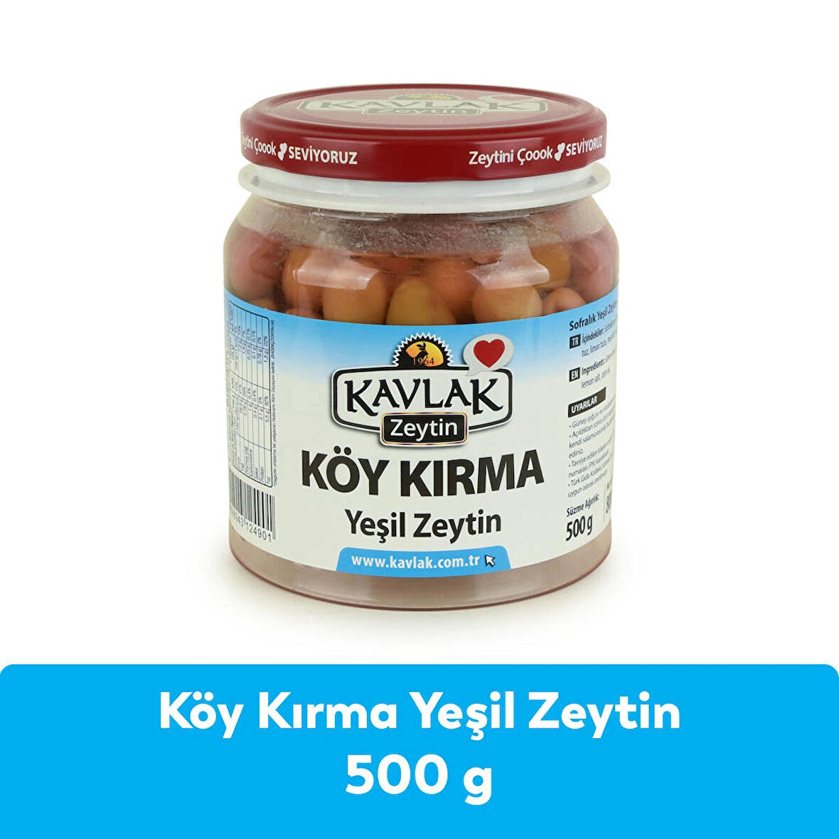 Kavlak Köy Kırma Yeşil Zeytin 500 GR