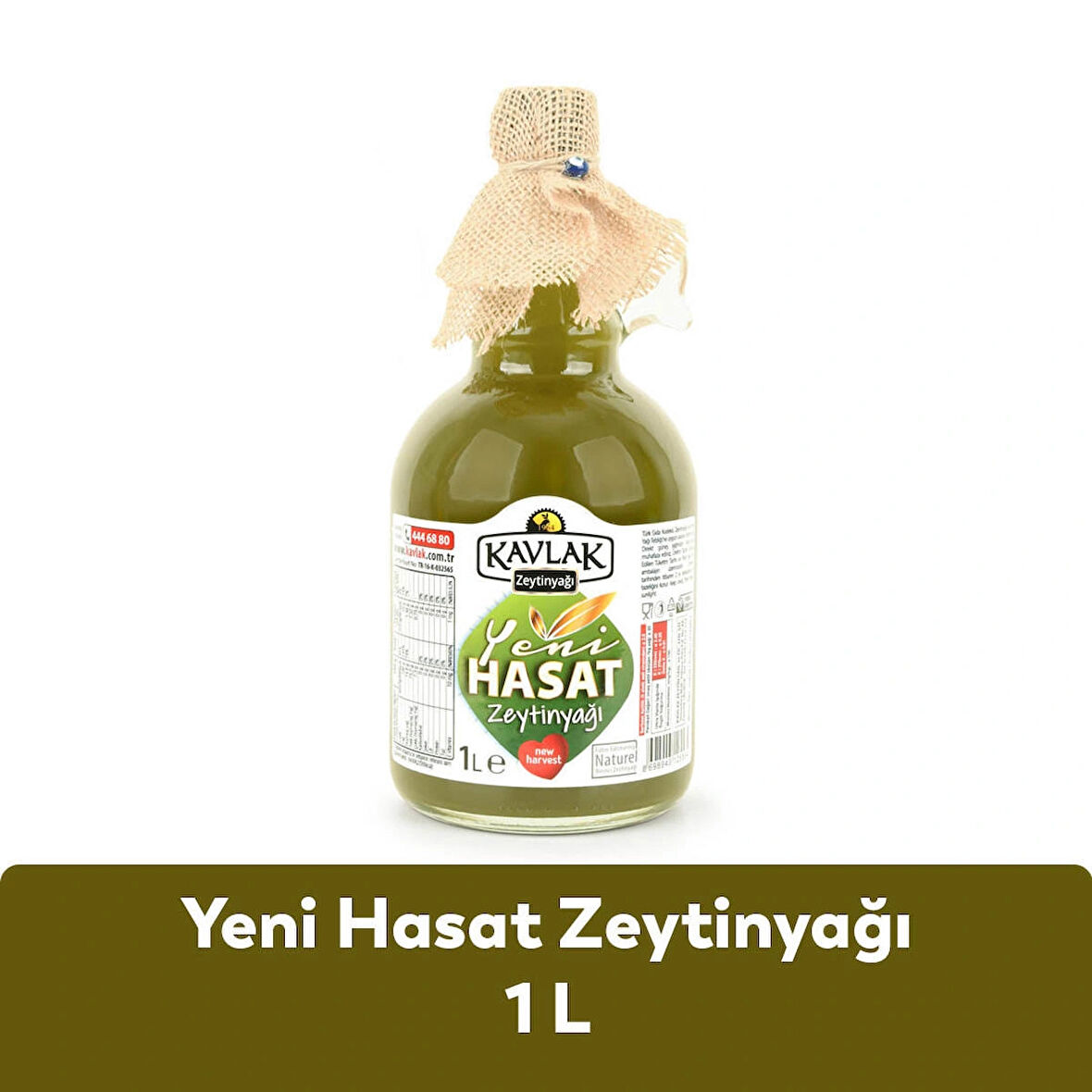 Kavlak Yeni Hasat Soğuk Sıkım Zeytinyağı 1 LT