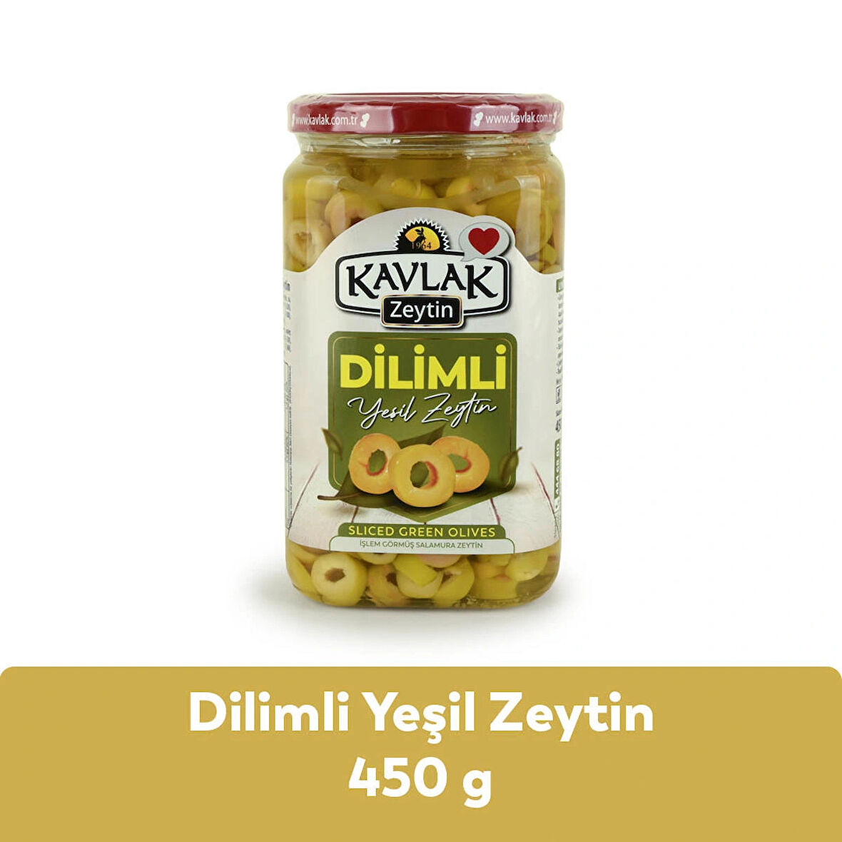 Kavlak Dilimli Yeşil Zeytin 450 GR
