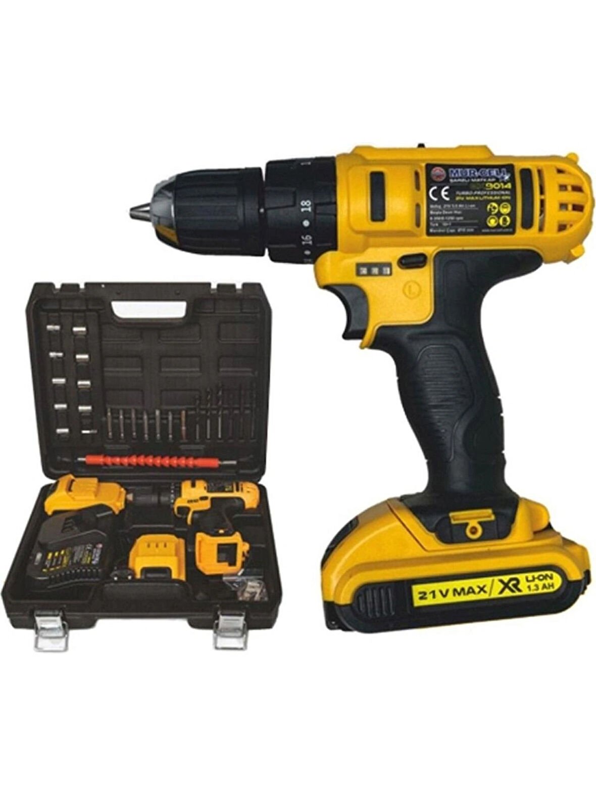 Çankaya Murcell MUR-9014 Darbeli Lityum Iyon Şarjlı Matkap 21V Çift Akü ile Yüksek Performans
