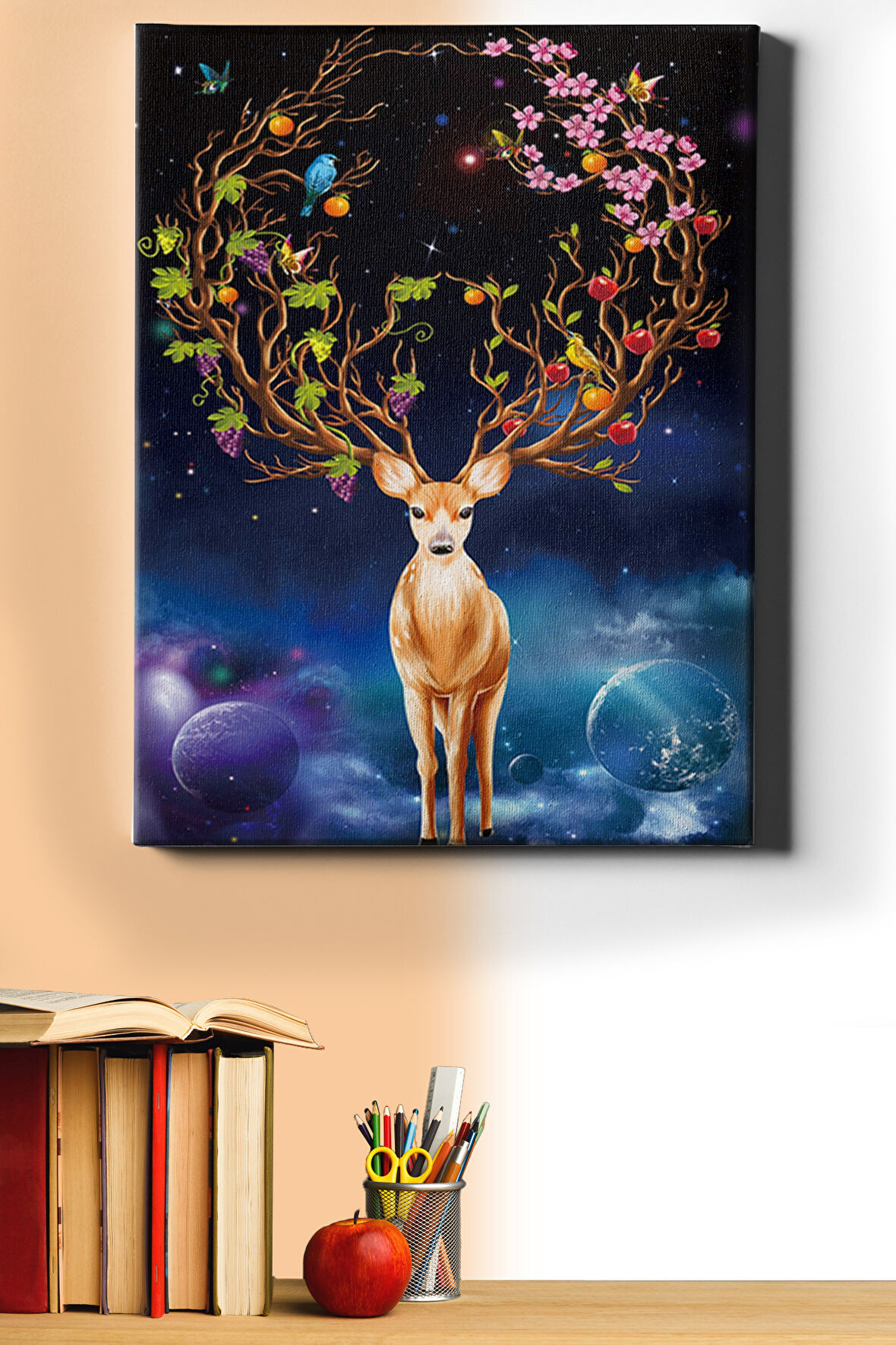 Sayılarla Boyama Seti Kasnaklı Ceylan Bahçesi 40 X 50 Cm