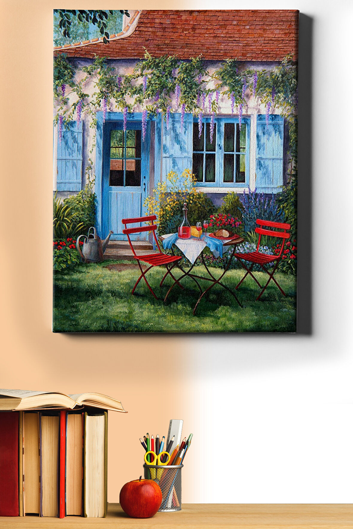 Sayılarla Boyama Seti Kasnaklı Sakin Bahçe 60 X 75 Cm