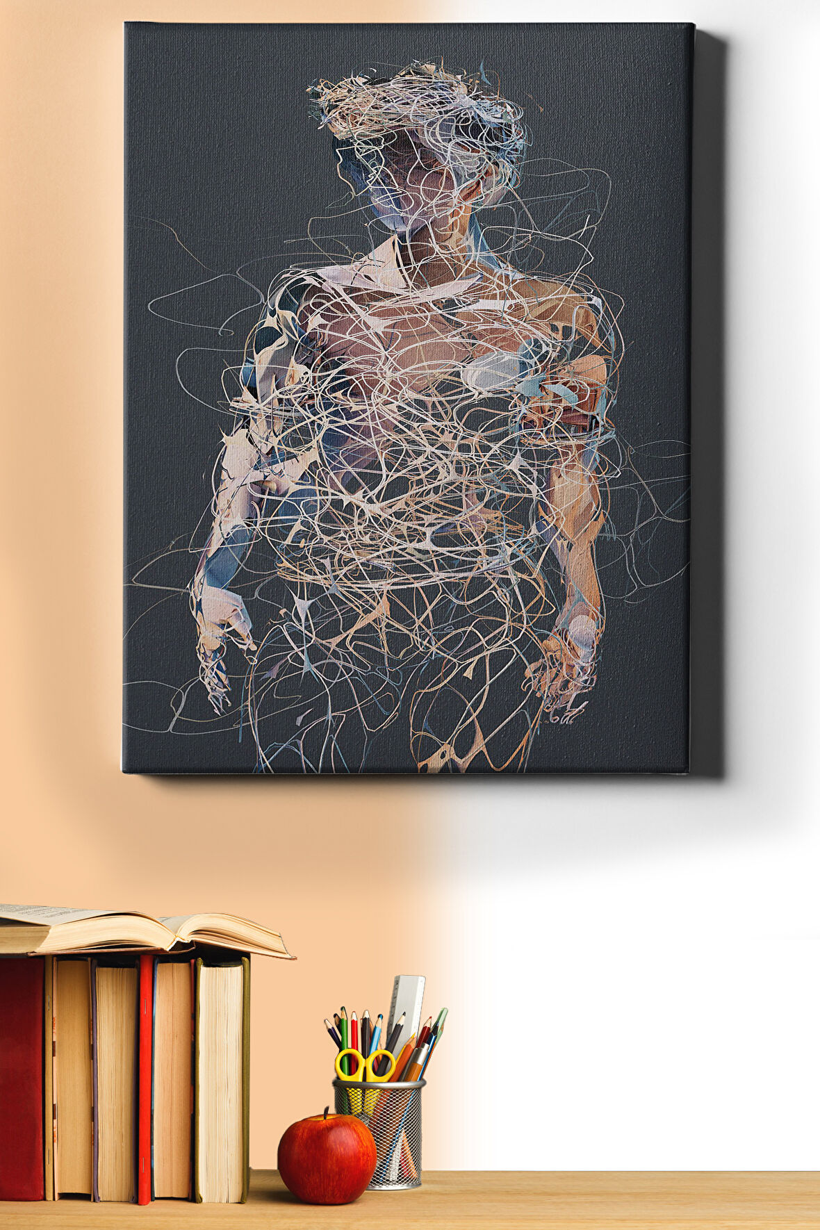 Sayılarla Boyama Seti Kasnaklı Kördüğüm 40 X 50 Cm