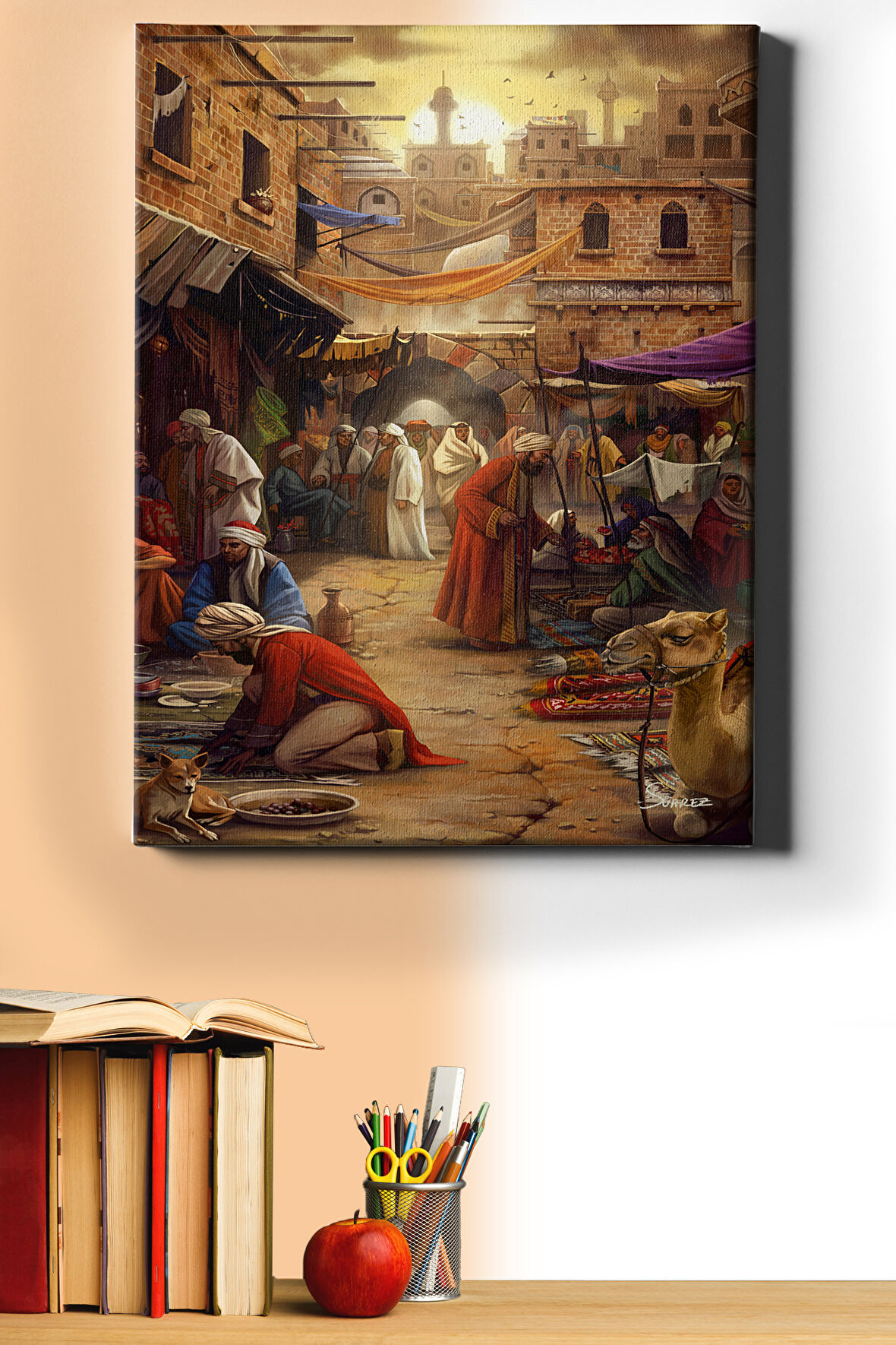 Sayılarla Boyama Seti Kasnaklı Osmanlı Pazarı 40 X 50 Cm