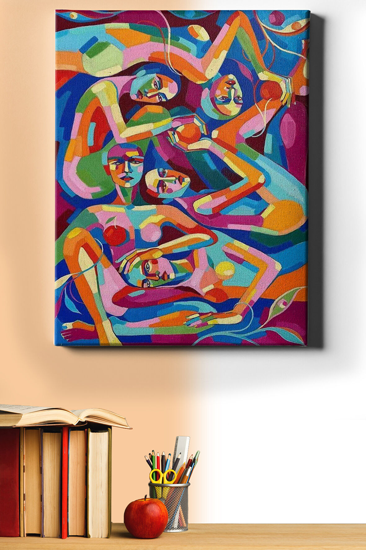 Sayılarla Boyama Seti Kasnaklı Resimde Saklı 40x50 Cm