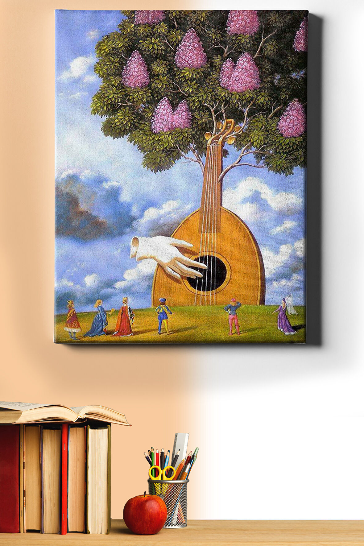 Sayılarla Boyama Seti Kasnaklı Bir Çalgı 50x65 Cm