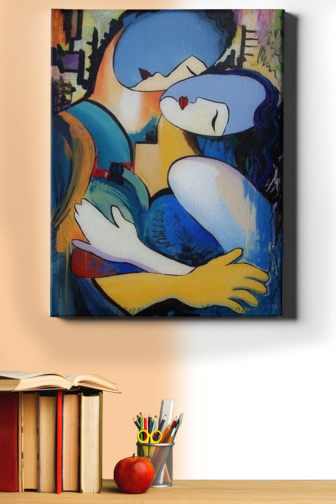 Sayılarla Boyama Seti Çerçeveli Kasnaklı Sevgilim 2 60x75 Cm