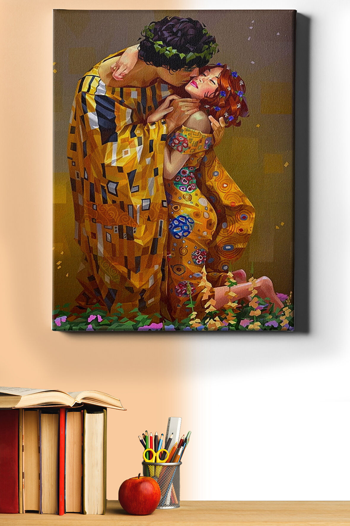 Sayılarla Boyama Seti Kasnaklı Öpücük 2 40x50 Cm