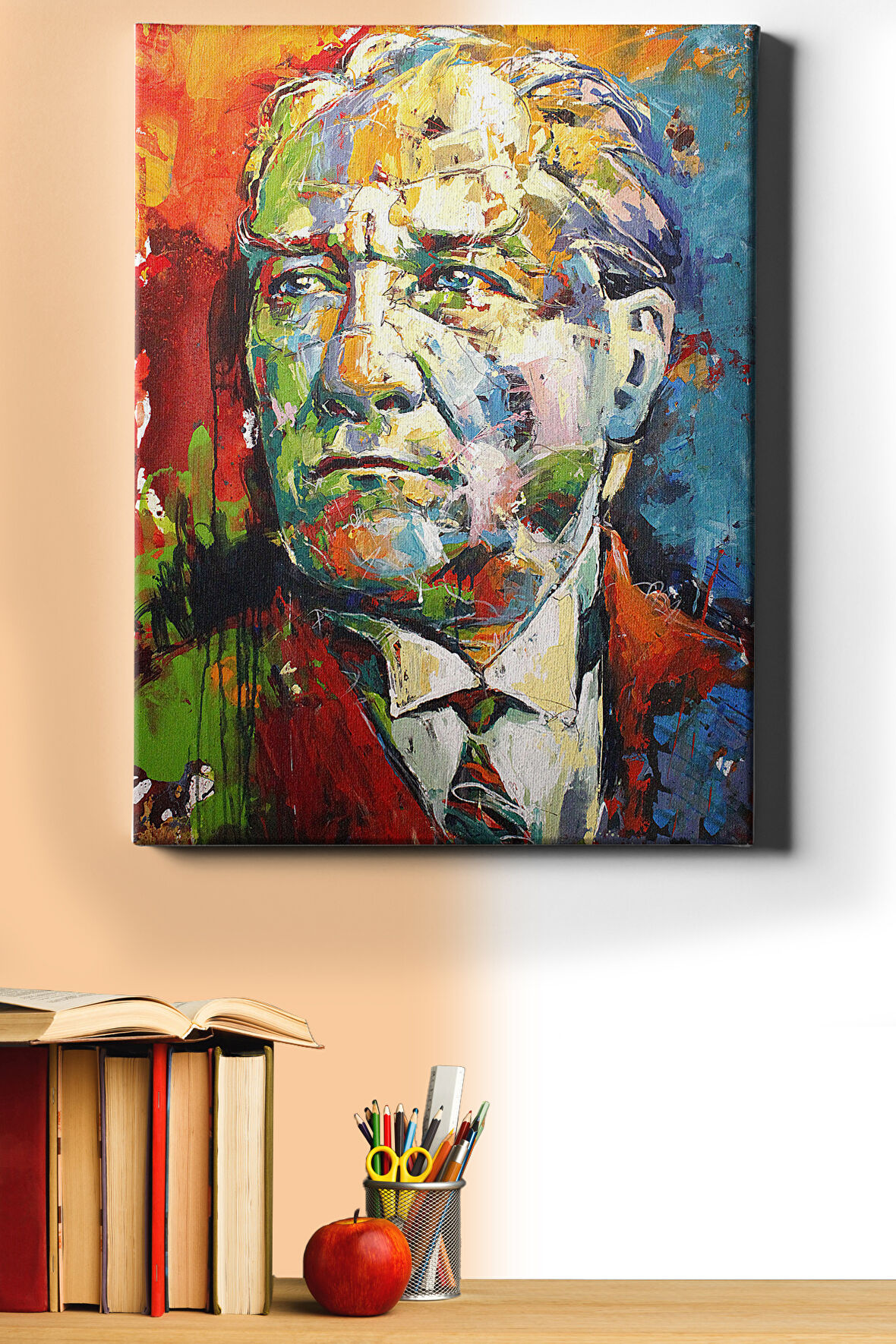 Sayılarla Boyama Seti Kasnaklı Renkli Atatürk 4 60x75 Cm