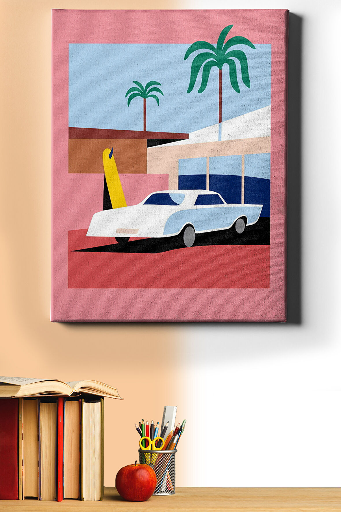 Sayılarla Boyama Seti Çerçeveli Kasnaklı Tatil 2 40x50 Cm