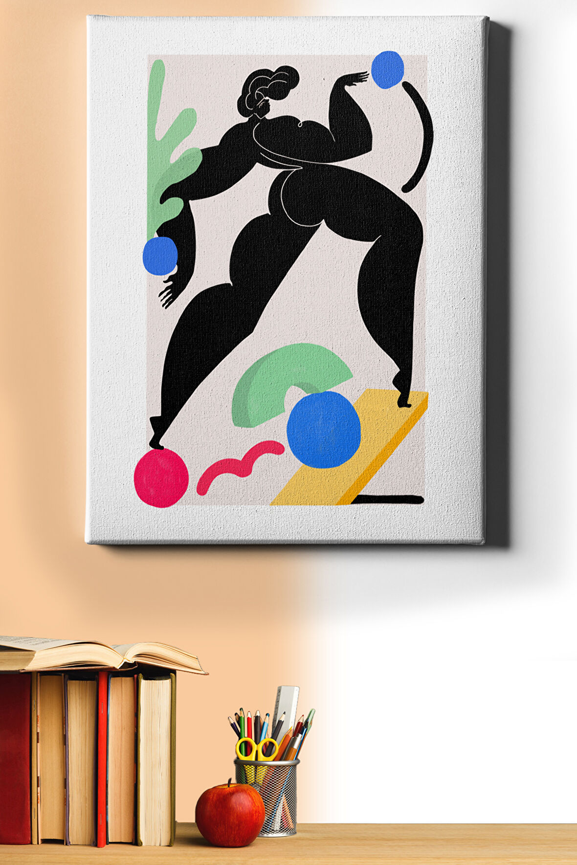 Sayılarla Boyama Seti Çerçeveli Kasnaklı Egzersiz Günü 40x50 Cm