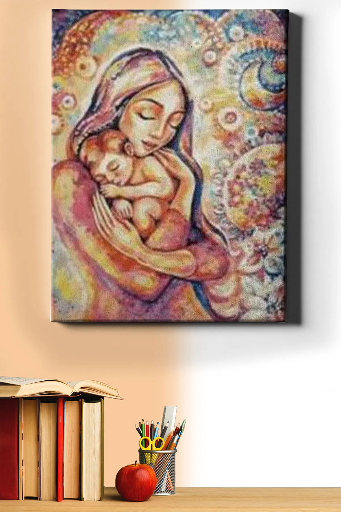 Sonsuz Sevgi Sayılarla Boyama Seti Kasnaklı 40 X 50 Cm