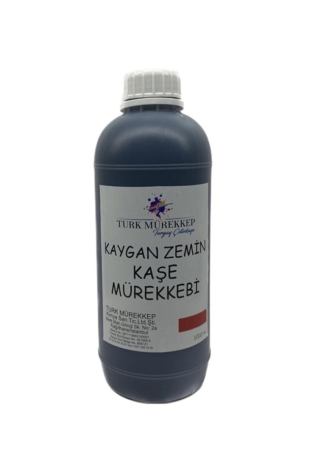 Kaygan Zemin Kaşe Mürekkebi Kırmızı 1000 Ml.