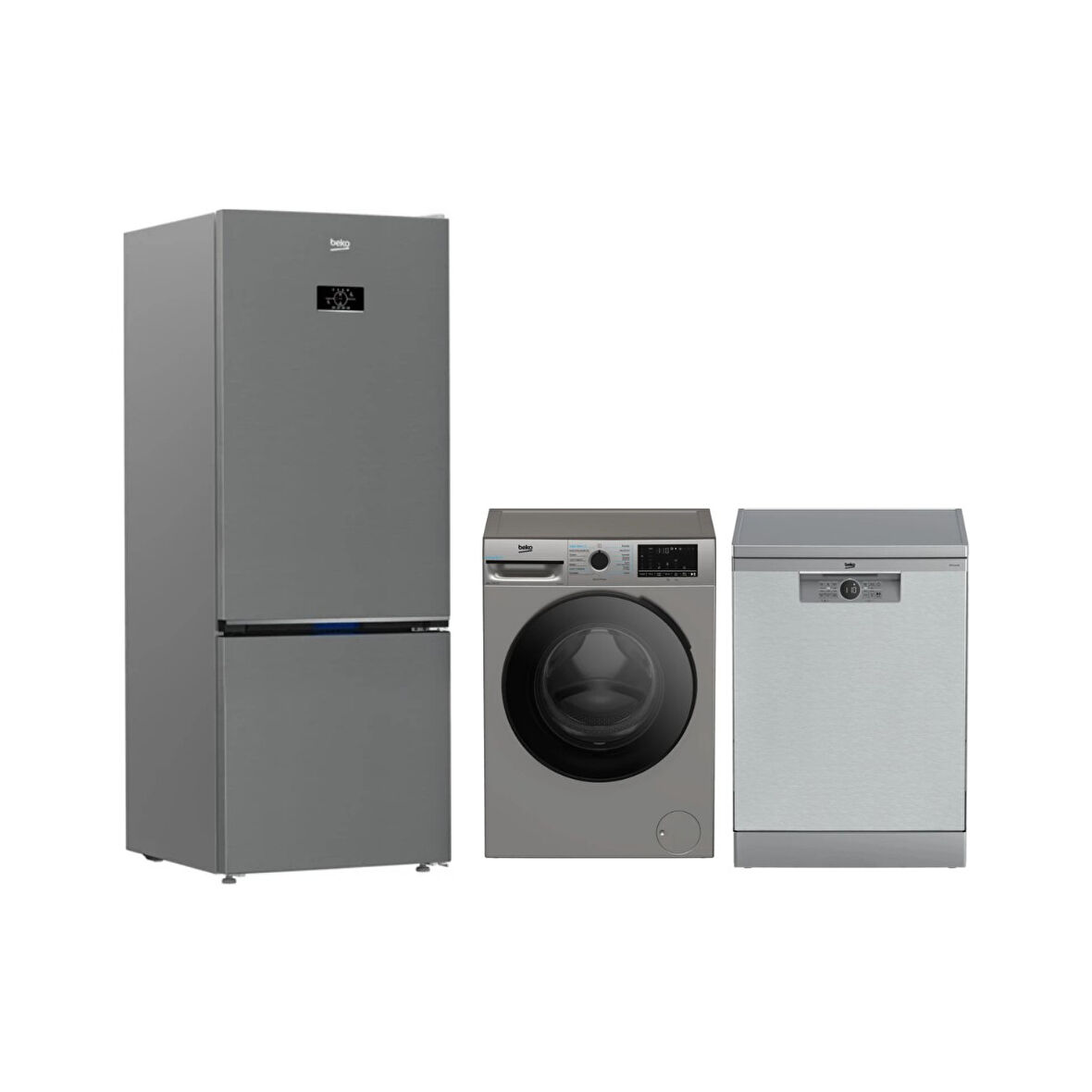 Beko Çeyiz Seti (670475 Eı Buzdolabı+ Bm 4144 Ok I Bulaşık Makinesi + Cmx 10120 S Çamaşır Makinesi)