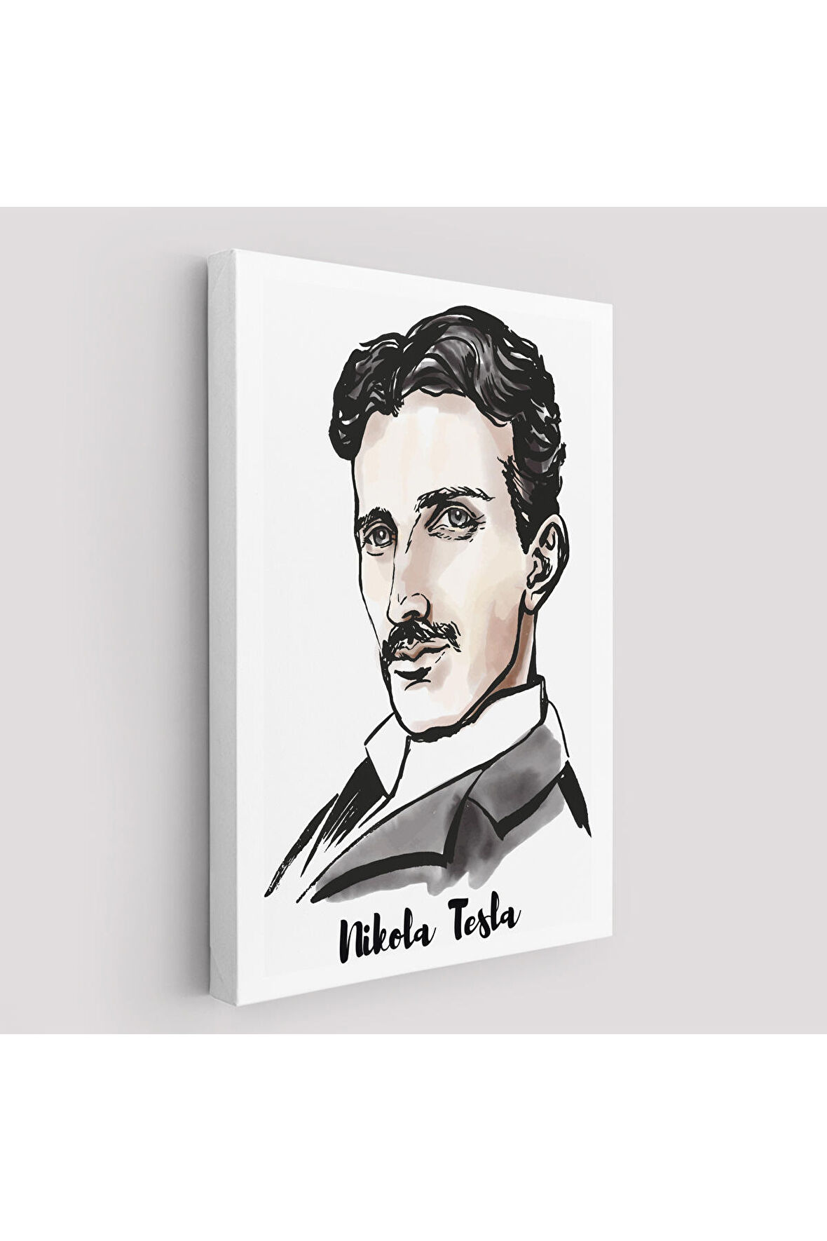 Nikola Tesla Dekoratif Kanvas Yüksek Kaliteli Kanvas Canvas Tablo Tabloları