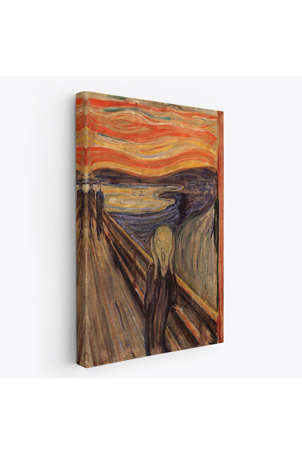 Edvard Munch'un Çığlık İsimli Eseri Kanvas Yüksek Kaliteli Kanvas Canvas Tablo Tabloları