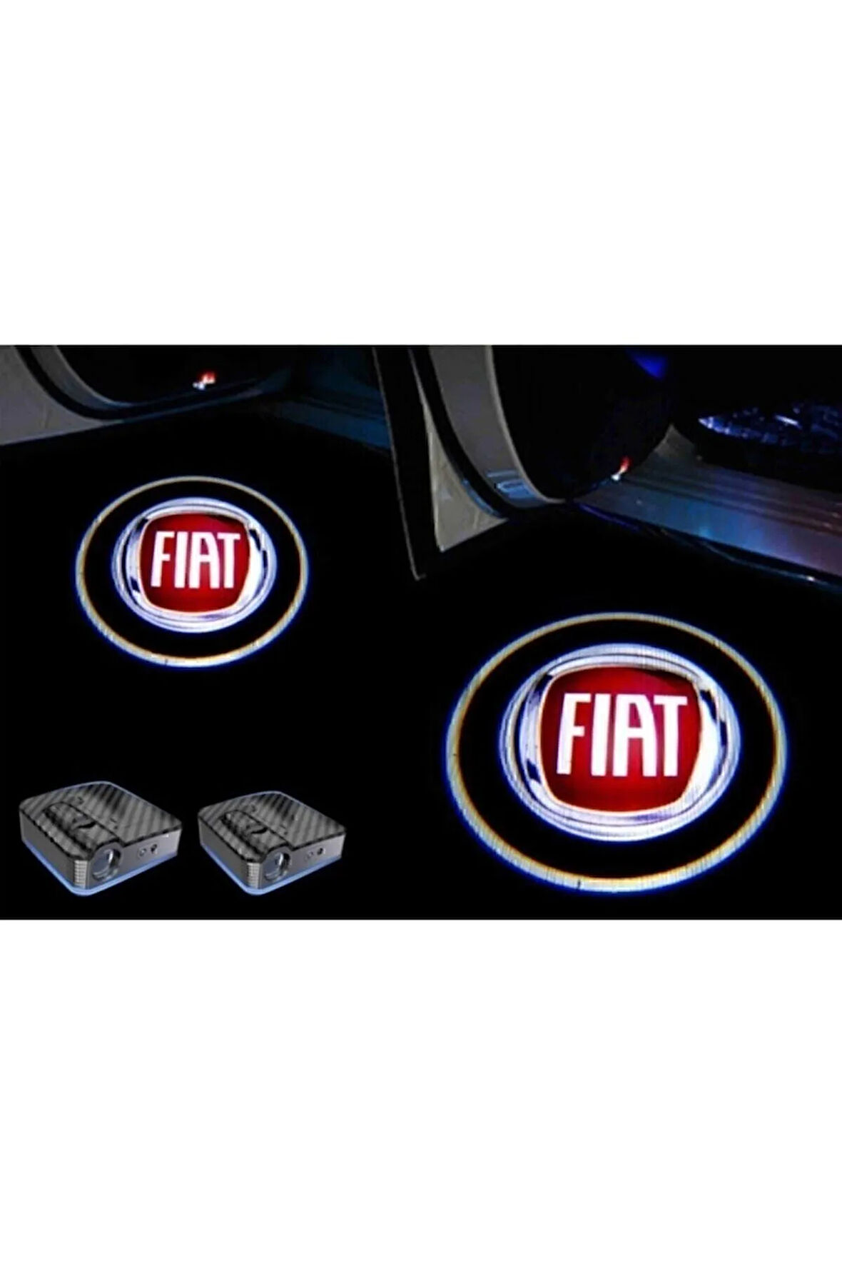 Fiat Kapı Altı Logo Kapı Altı Led Mesafe Sensörlü Pilli Yapıştırmalı Yeni Nesil