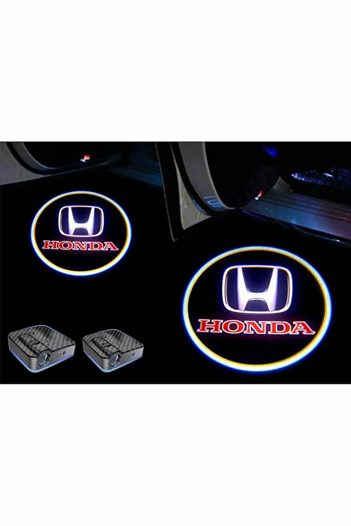 Honda Kapı Altı Logo Kapı Altı Led Mesafe Sensörlü Pilli Yapıştırmalı Yeni Nesil