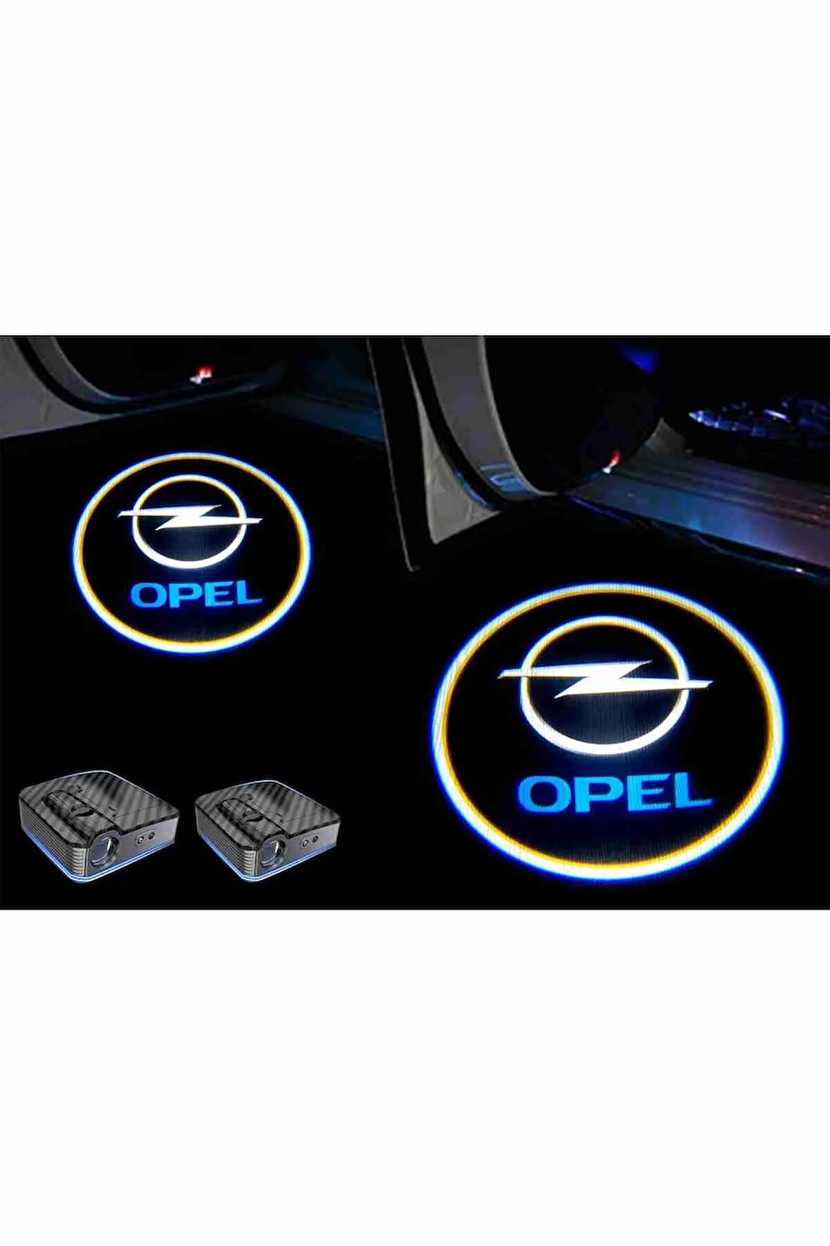 Opel Kapı Altı Logo Kapı Altı Led Mesafe Sensörlü Pilli Yapıştırmalı Yeni Nesil