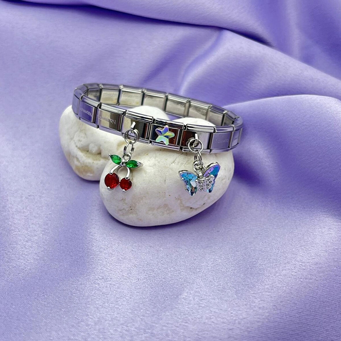 İtalyan Çelik Charm Bileklik