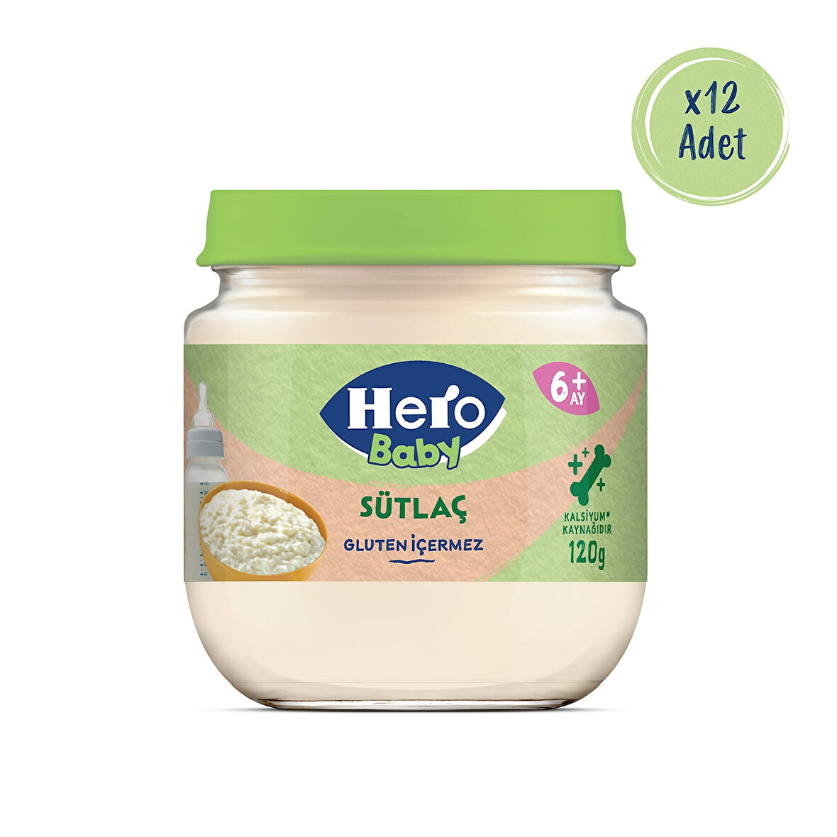 Hero Baby Sütlaç Kavanoz Mama 120g x12
