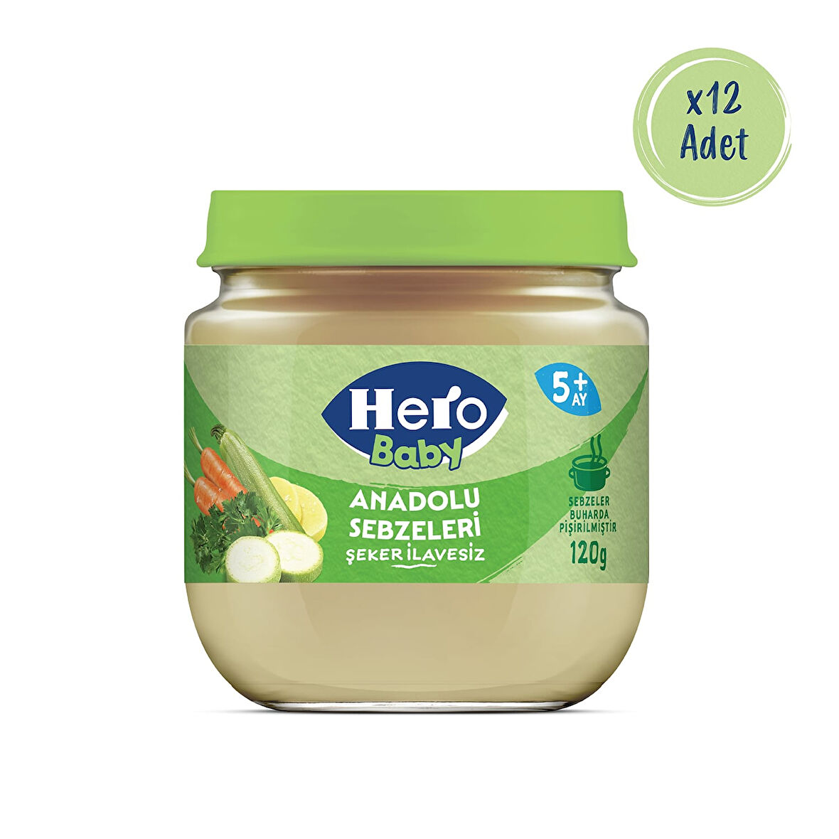 Hero Baby Anadolu Sebzeleri Kavanoz Mama 120g x12