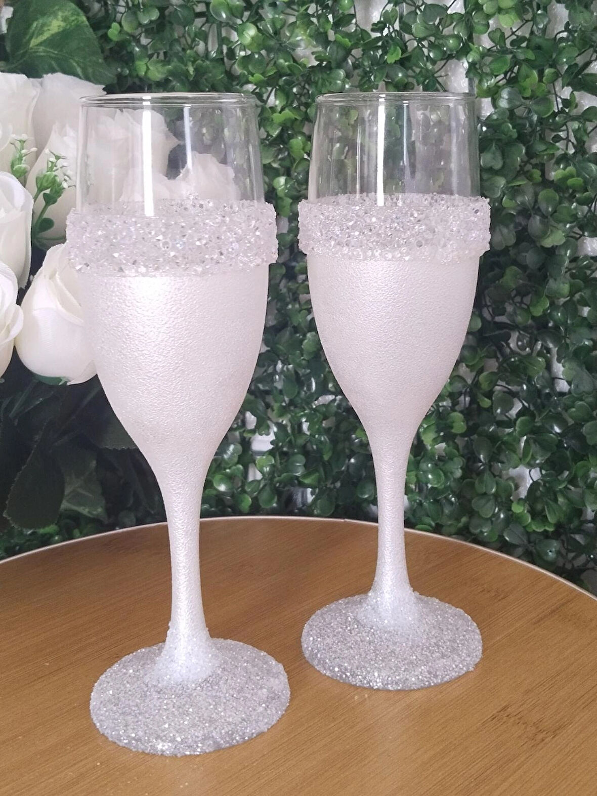 Gelin damat kadehi beyaz