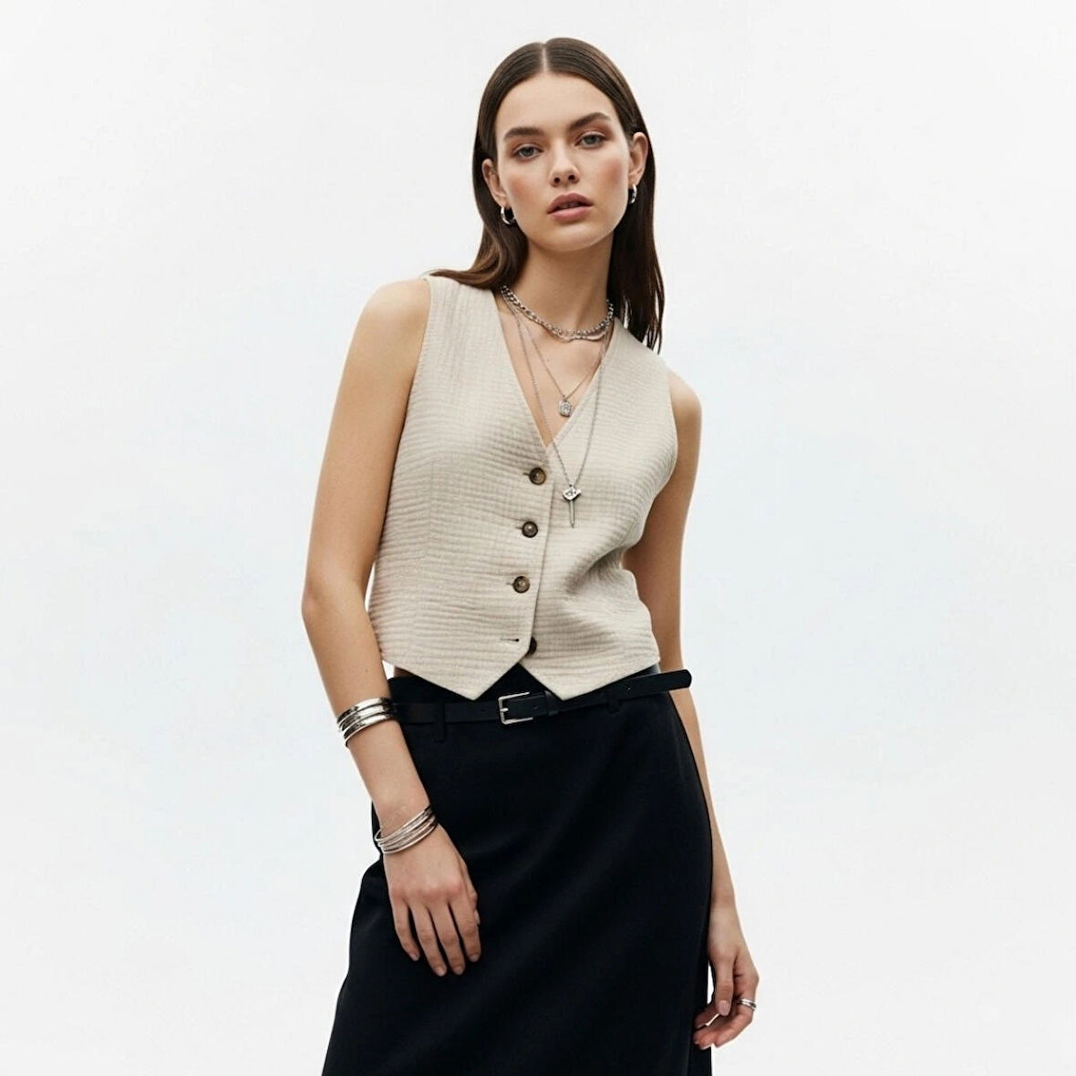 Kadın Müslin Yelek