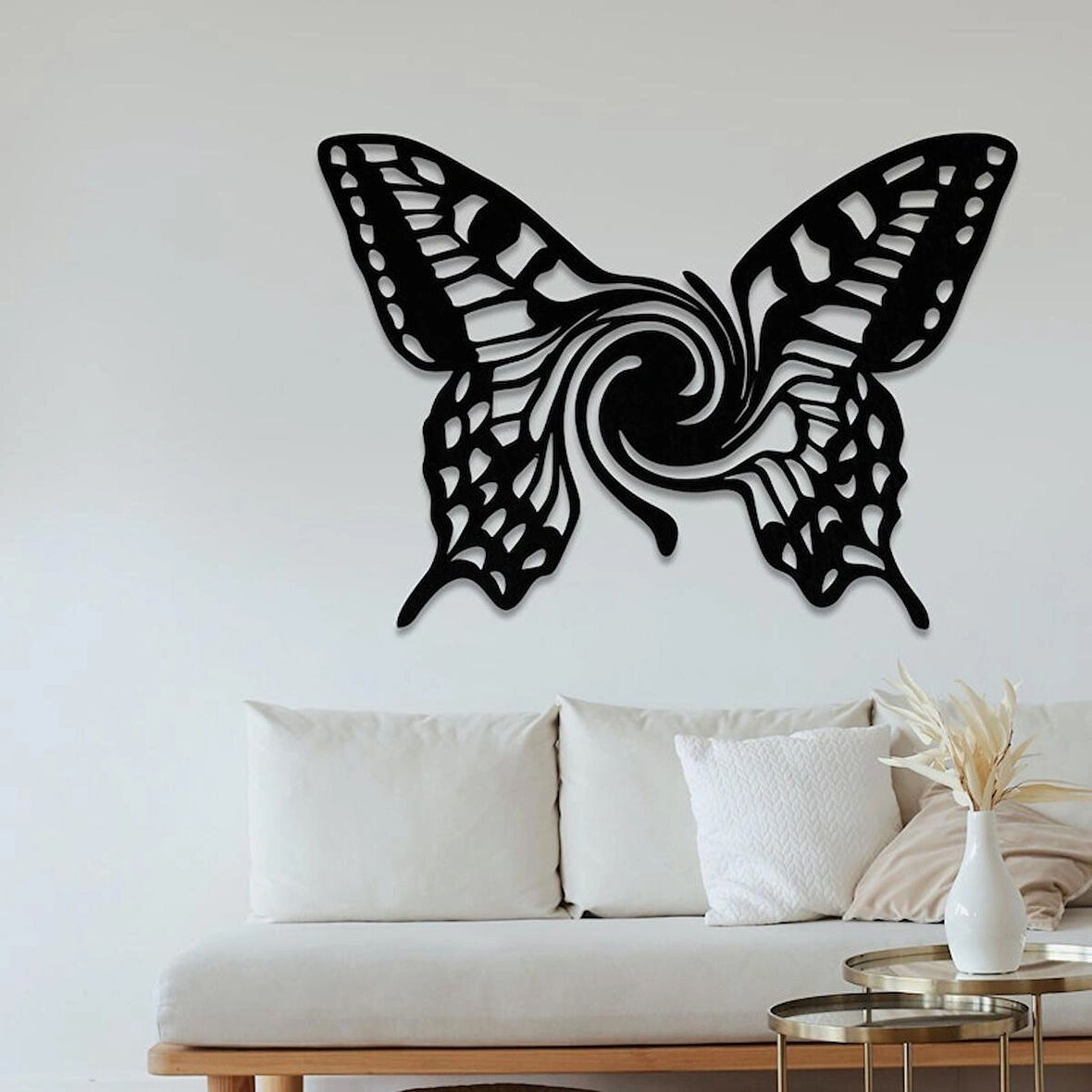 Kelebek modern Ahşap dekor tablo 