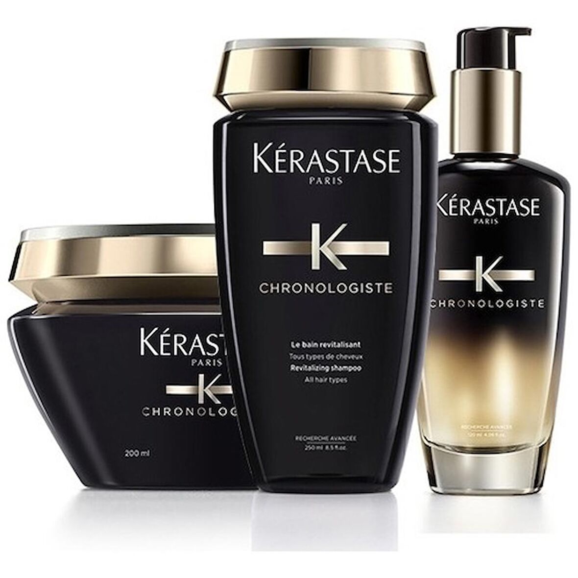 Kerastase Chronologiste Havyar Bakım Seti Şampuan + Maske + Yağ