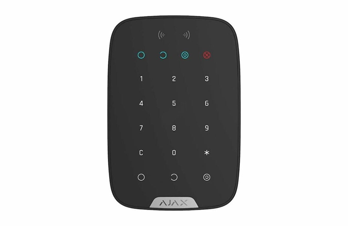 AJAX KeyPad Plus Kablosuz Şifreli ve Kartlı Keypad Siyah