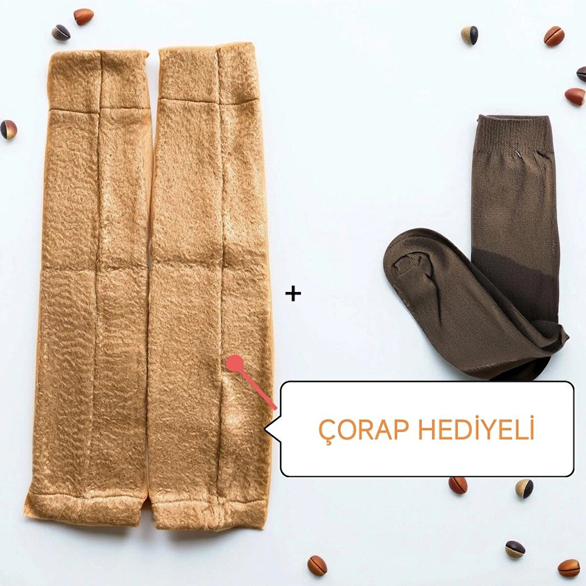 Dizlik uzun yün dizlik 