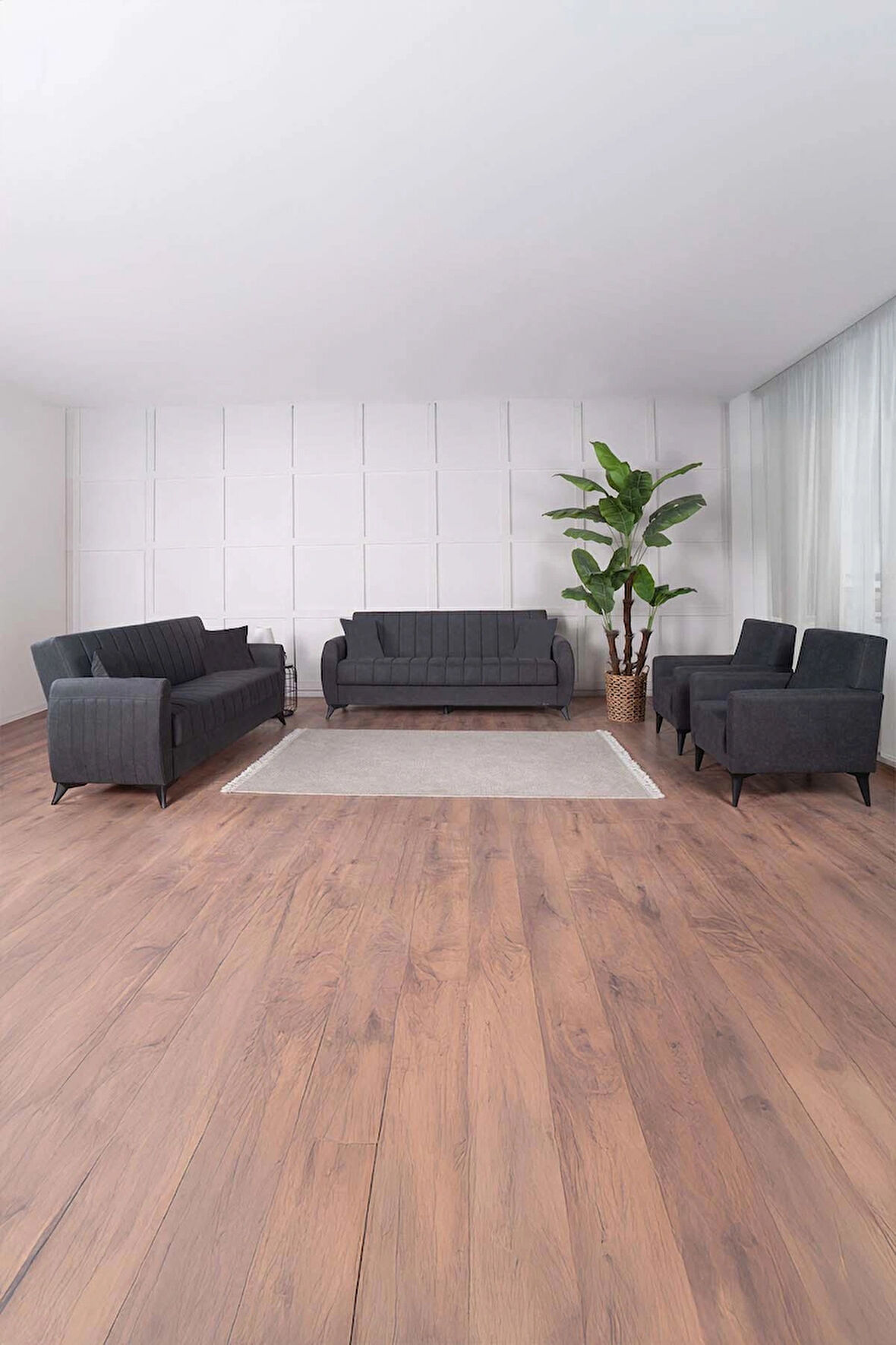 Linda Koltuk Takımı 3 3 B B Antrasit