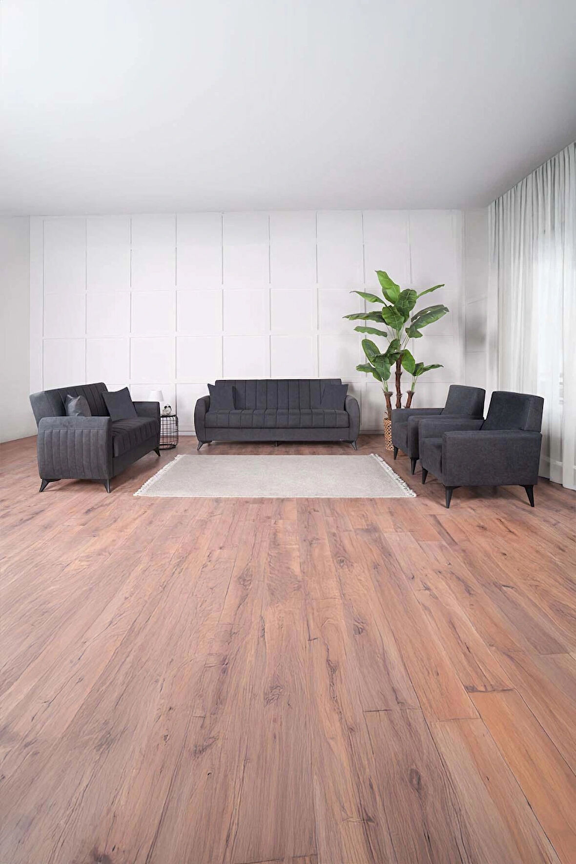 Linda Koltuk Takımı 3 2 B B Antrasit