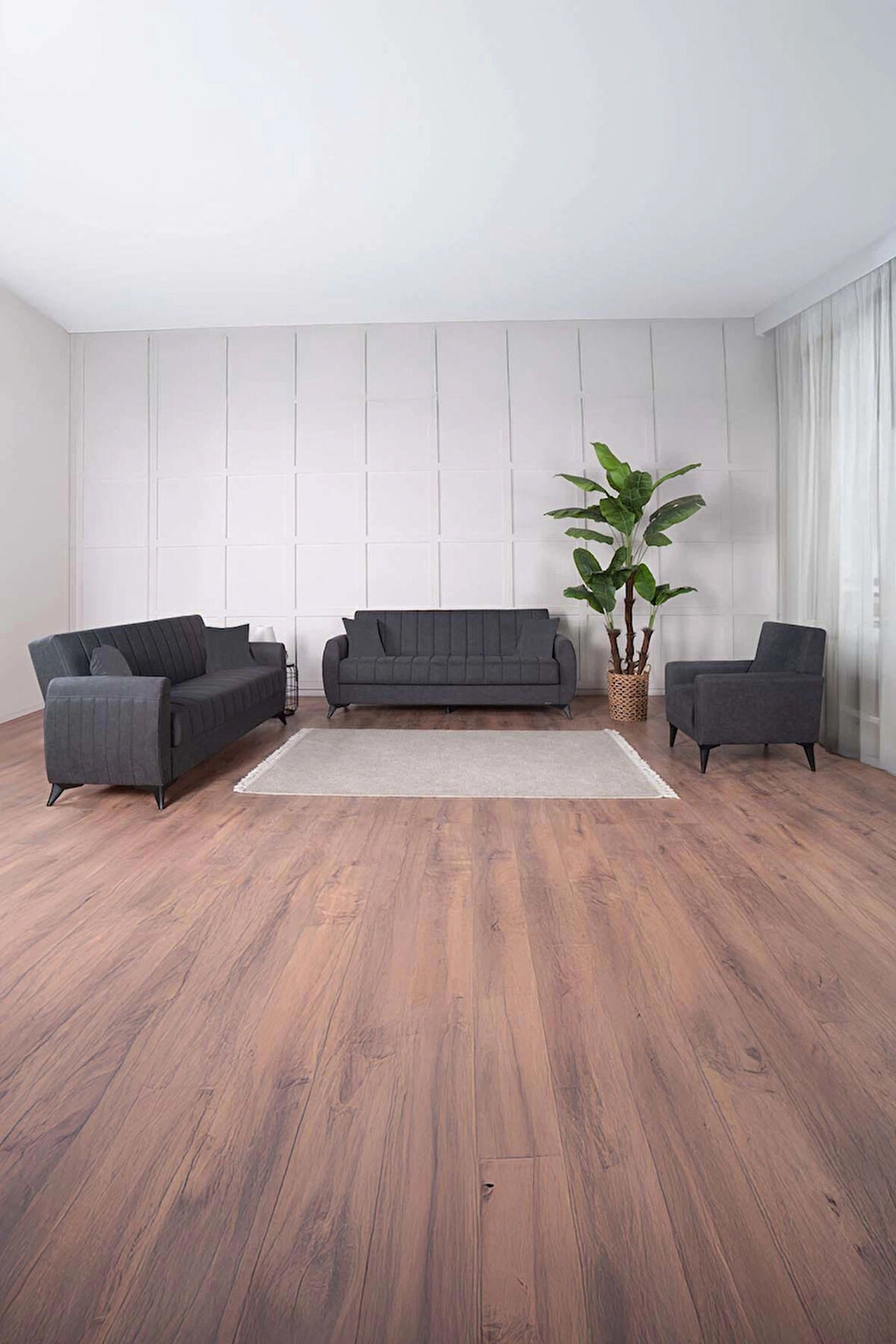 Linda Koltuk Takımı 3 3 B Antrasit