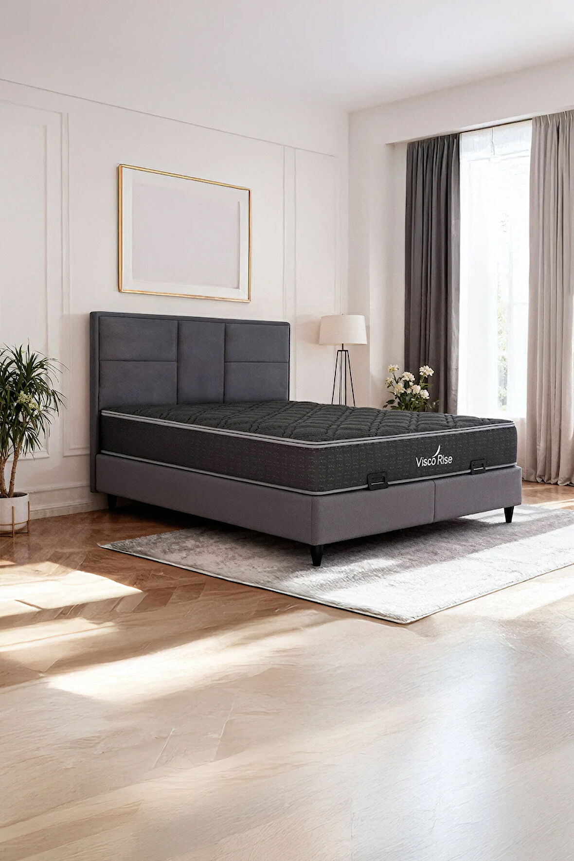 Visco Rise Set Baza+Başlık+Yatak